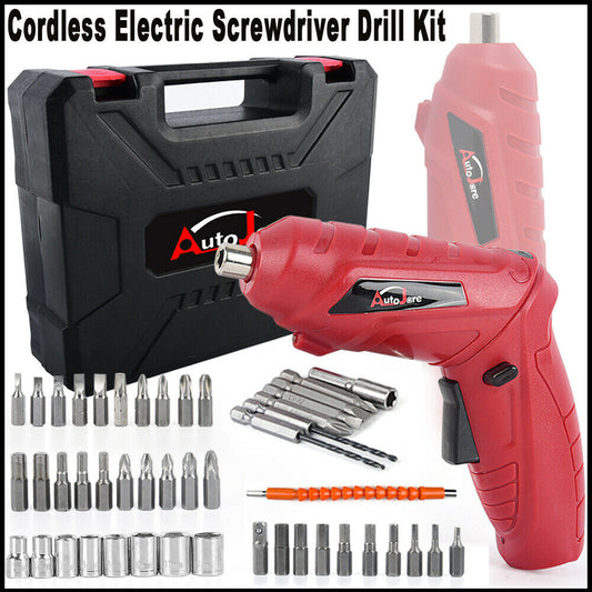 45-Piece Electric Screwdriver Set Cordless Drill Kit