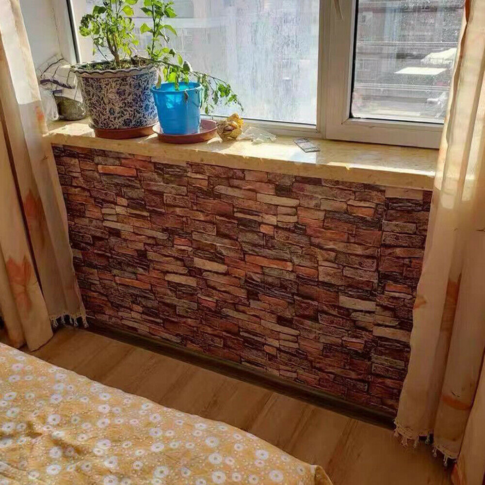 10 pcs, 3D foam panel, stone brick wallpaper