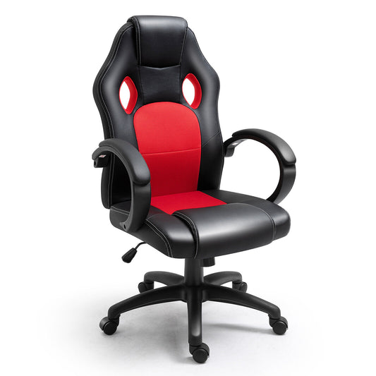 Office chair with high back, color: red