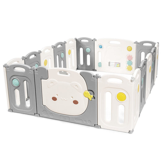 16 Panel Playpen with Locking Gate