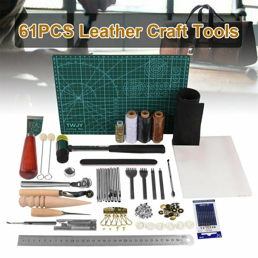 61pcs Leather Craft Working Tool Kit