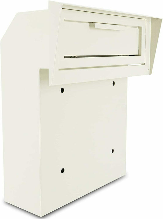 Mailbox Slot Door Key Box Safe Deposit, white