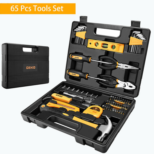 65 piece repair hand tool set