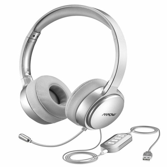 USB 3.5mm Computer Headphones with Microphone Noise Cancelling