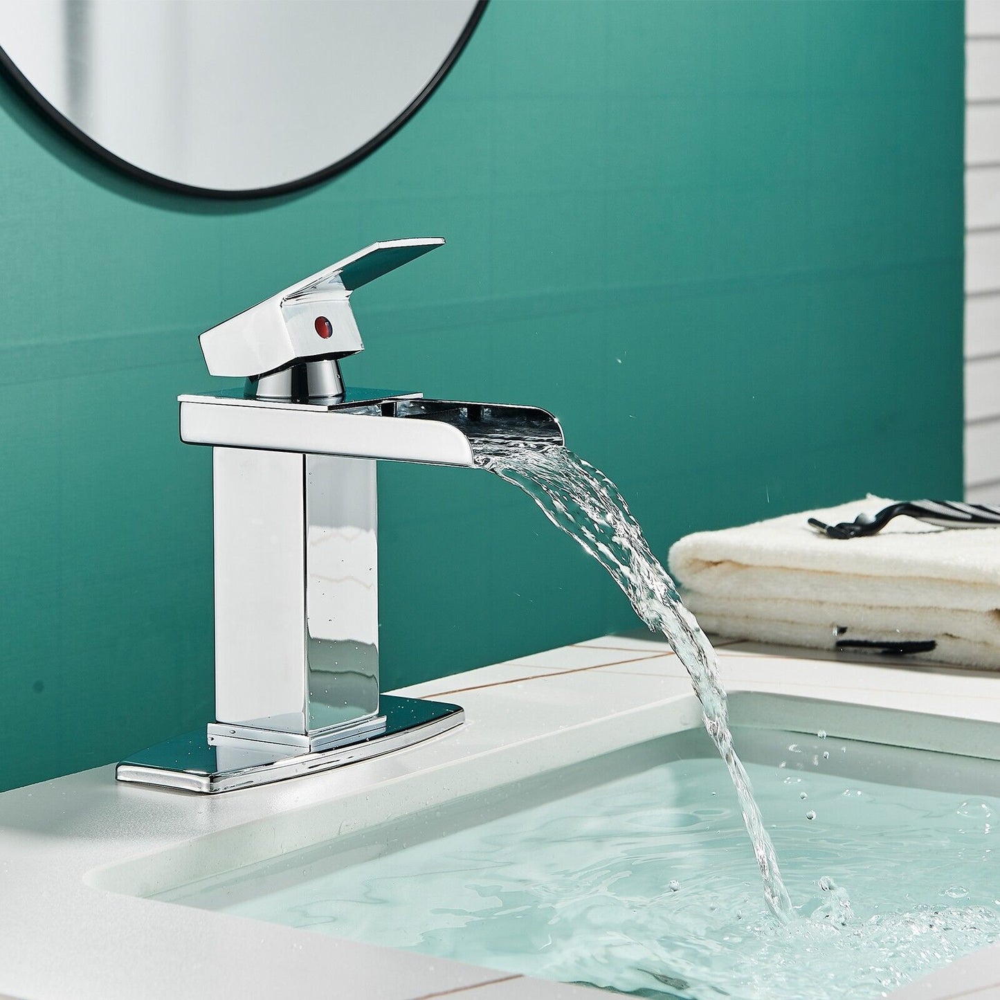 Bathroom Faucet 1 Hole Chrome Mixer Tap