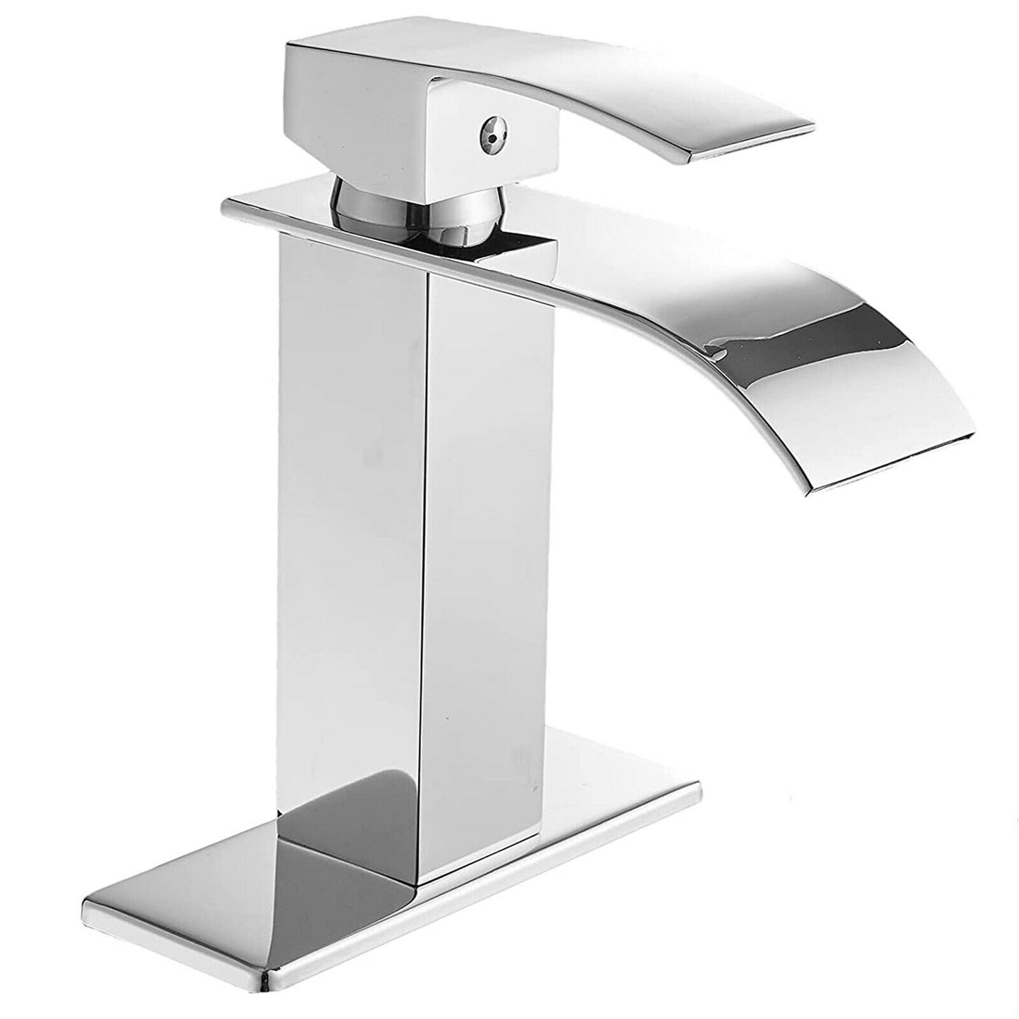 Chrome Waterfall Vanity Bathroom Faucet