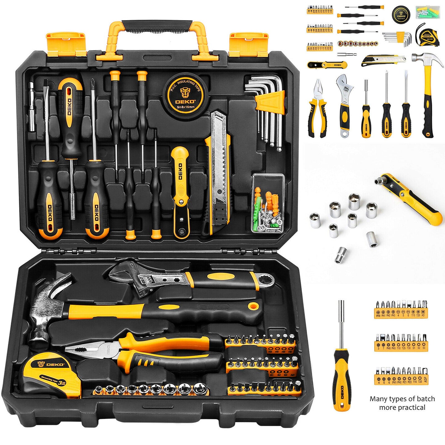 Repair Hand Tool Set 100 Pieces Screw Mechanics Tools