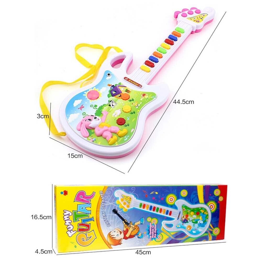 Kids Educational Toy Guitar with Mini Microphone