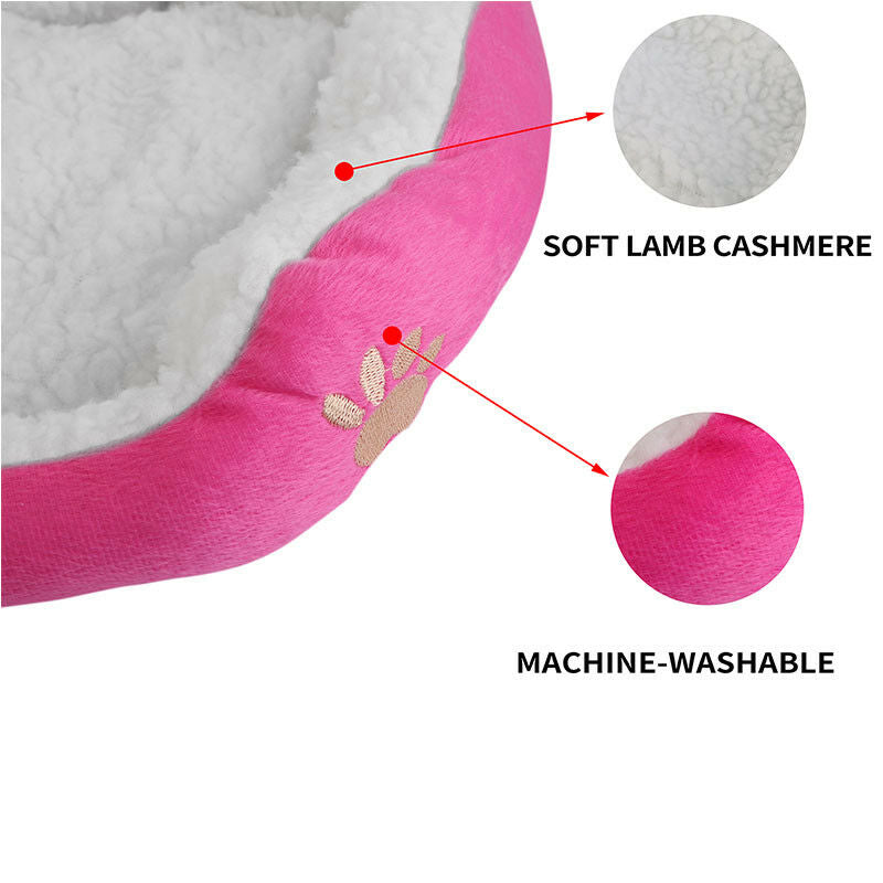 Soft pet bed, Color: Pink