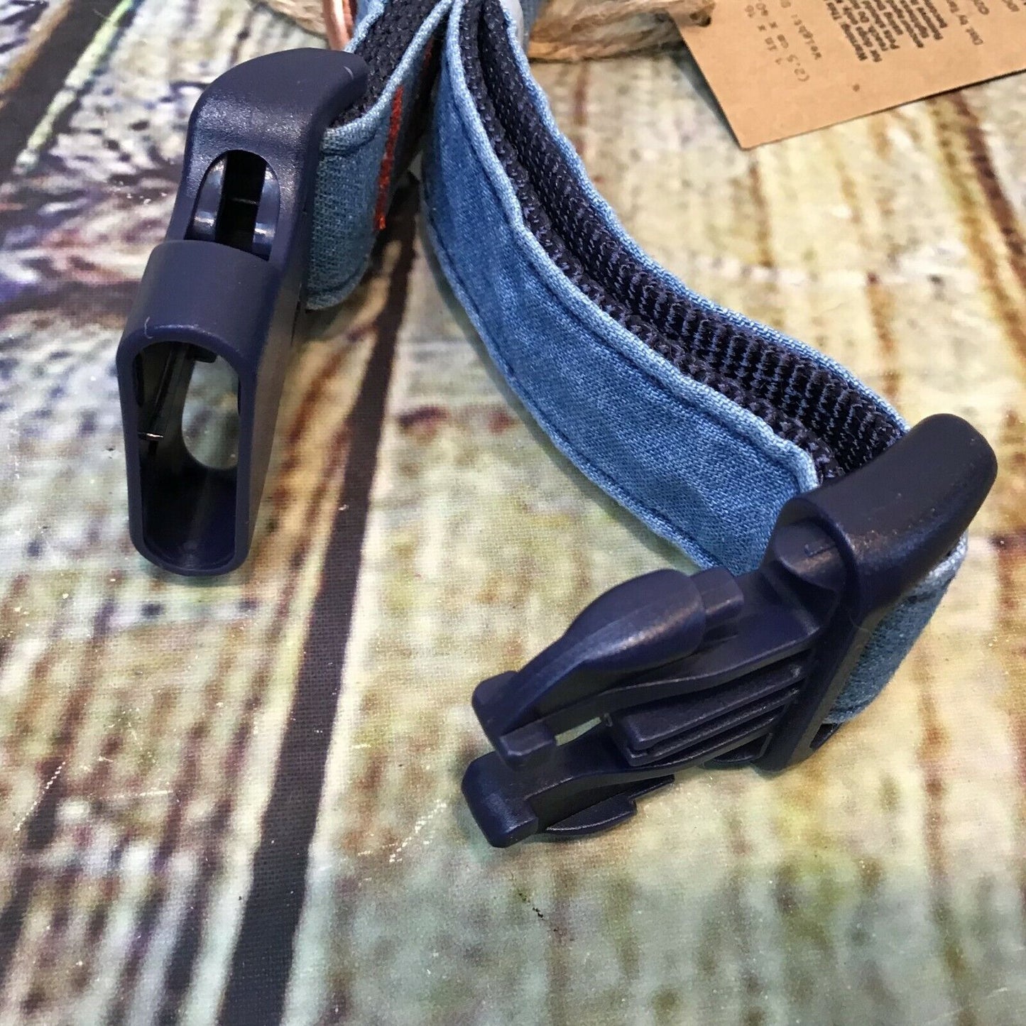 Large Pet Collar, Denim