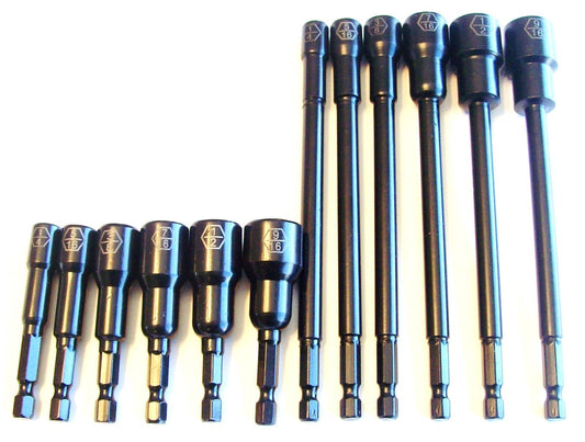 12 Piece Impact Magnetic Nut Driver Set