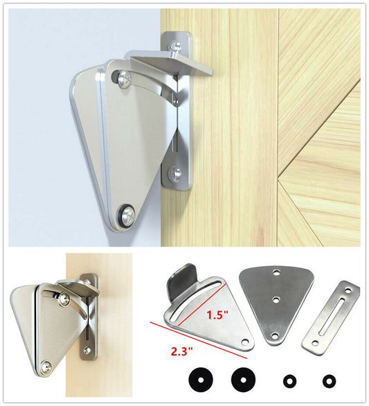 Sliding door lock with stainless steel latch