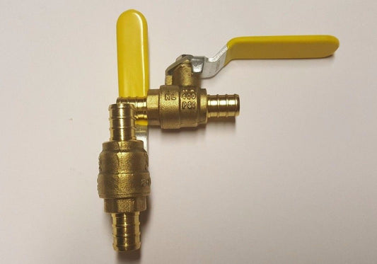 10pc 1/2" full port brass shutoff ball valve (lead free)