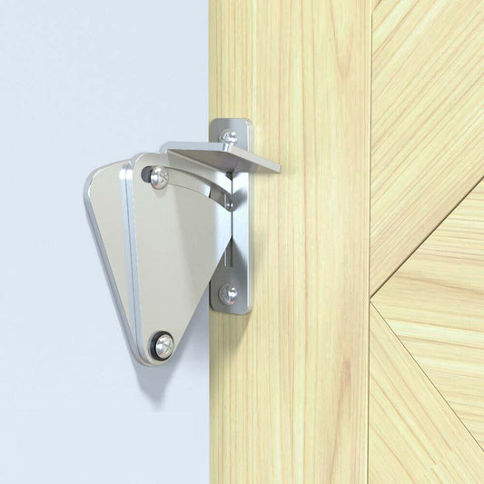 Sliding door lock with stainless steel latch