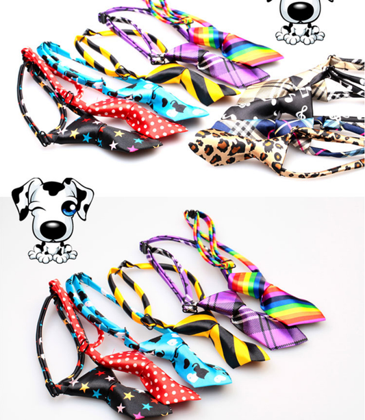 bowties for small dogs,Color: Multicolor