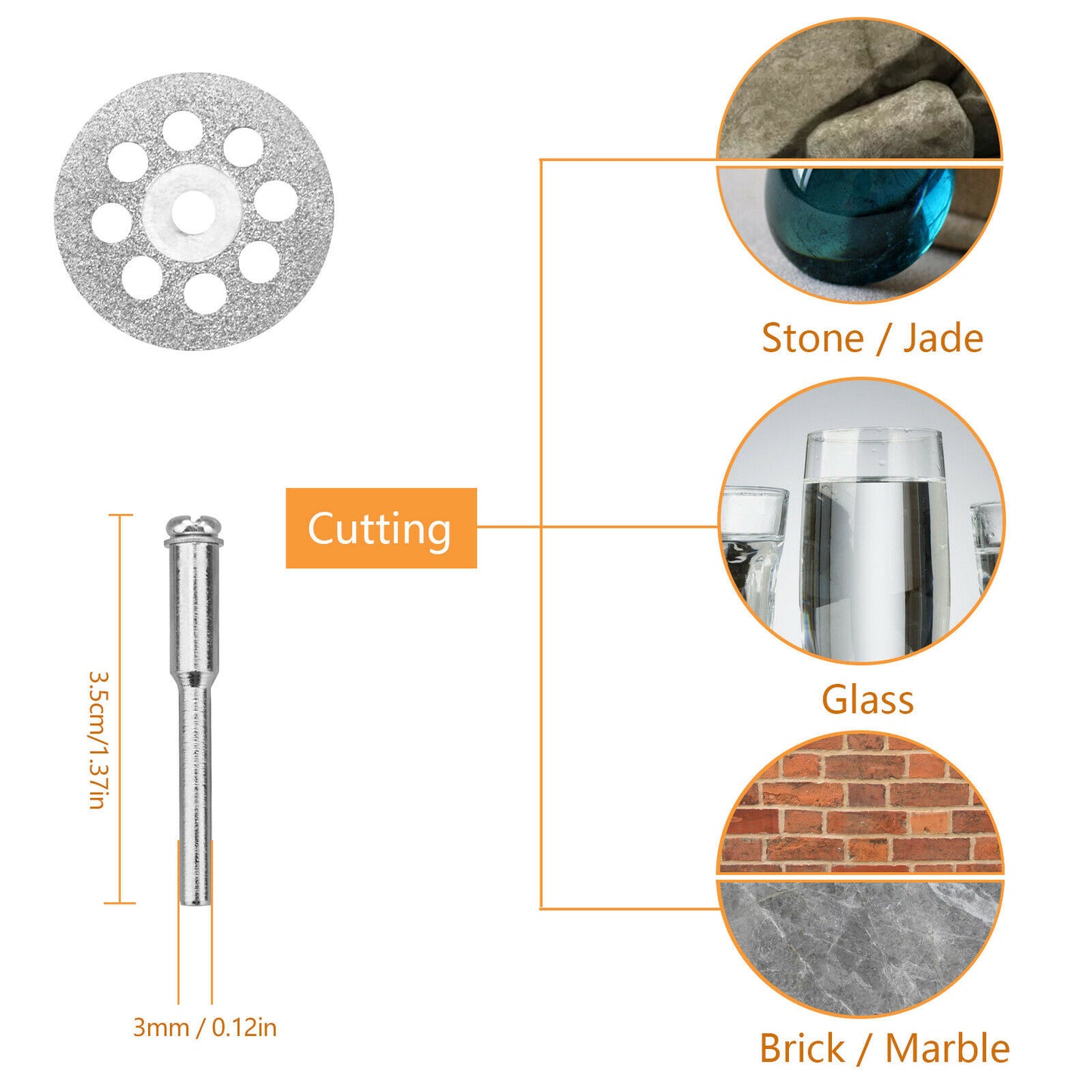 62x diamond cutting wheel set for tool