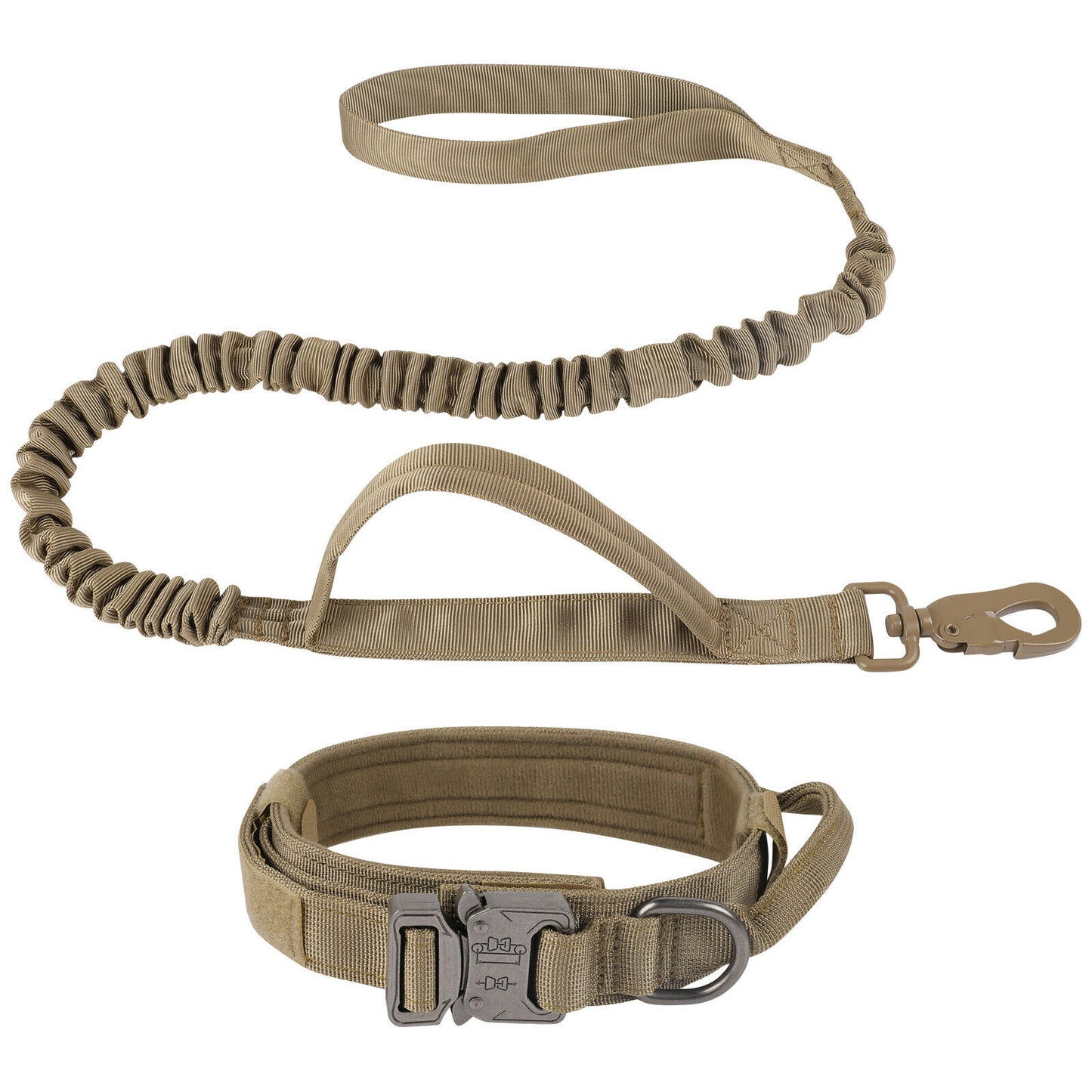 Pet collar with adjustable strap with metal buckle (Color: Brown)