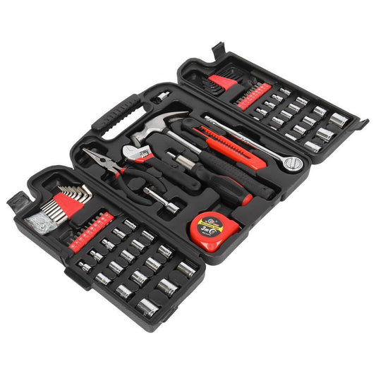 186-Piece Household Hand Tool Set, Color: Black