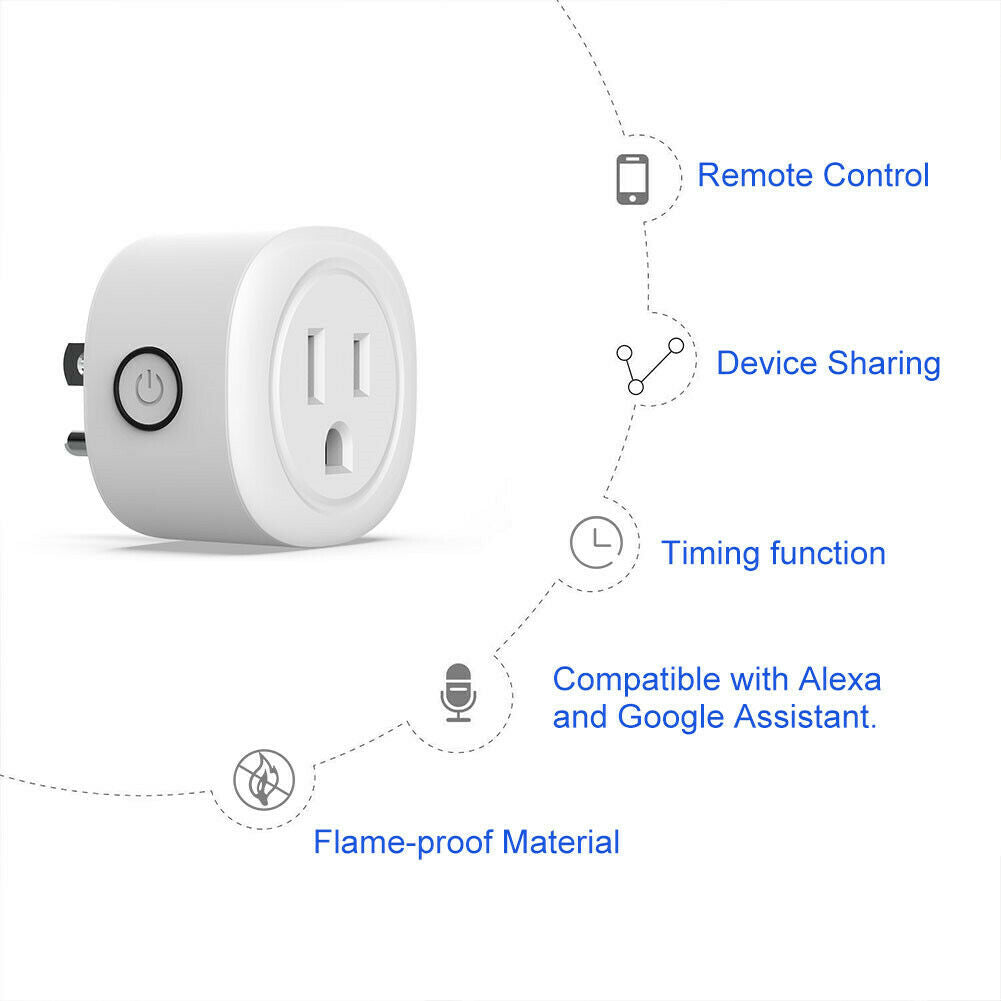 Alexa Compatible Mini Plug (Pack 4)