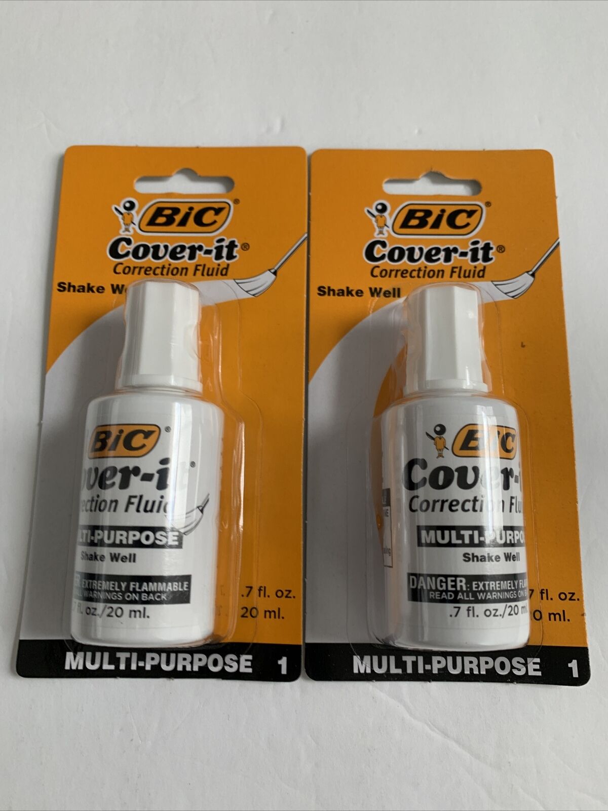 Cover-it White Out Correcting Fluid 0.7oz each