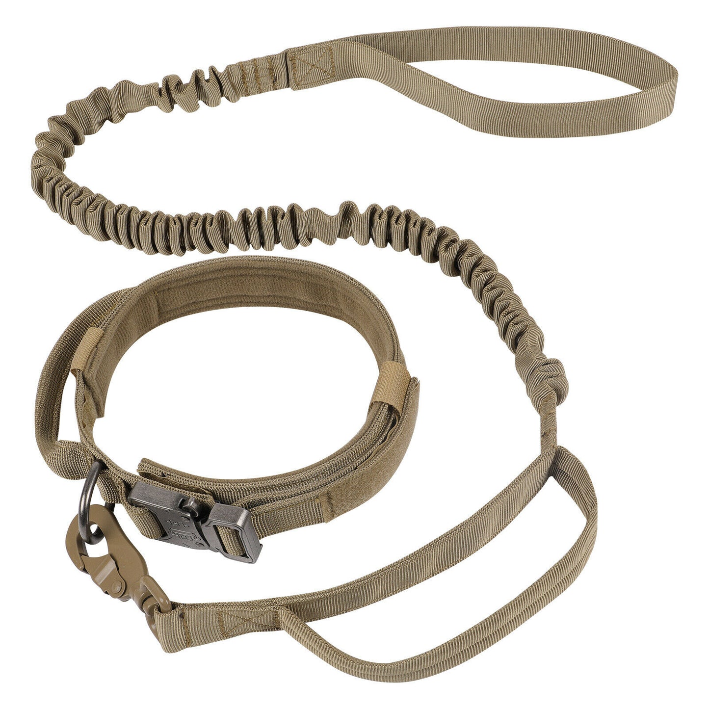 Pet collar with adjustable strap with metal buckle (Color: Brown)