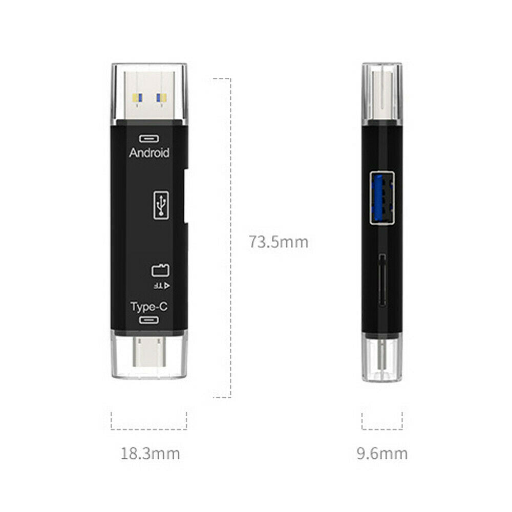 USB 3.0 Micro USB Type C Card Reader MicroSD OTG Memory Adapter