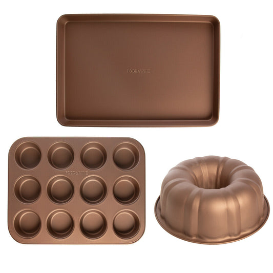 3-piece nonstick bakeware set