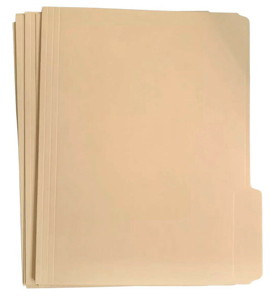 Pack of 10 Manila File Folders - Letter Size