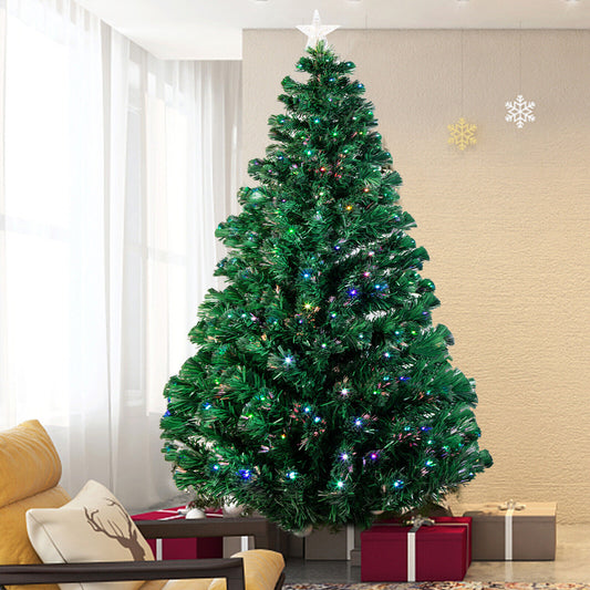 7ft/2.1m Artificial Fiber Optic Christmas Tree Lights - 275 LEDs