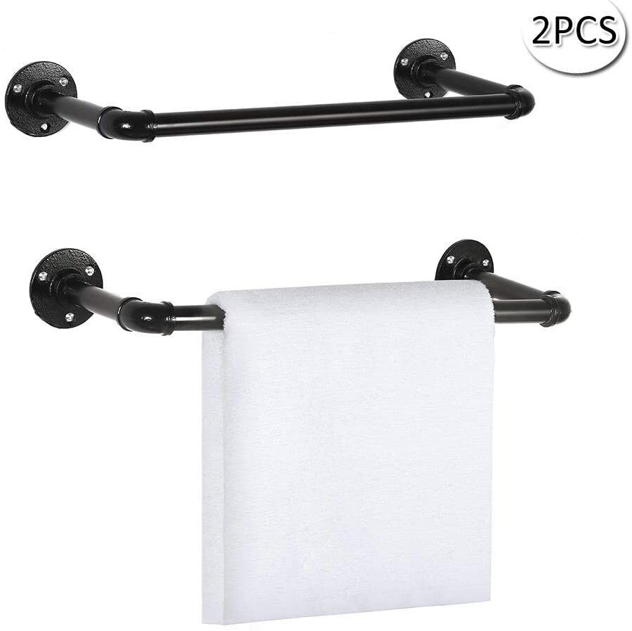 bathroom towel bar metal pipe hanger