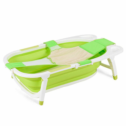 Portable folding baby bathtub, color: Green