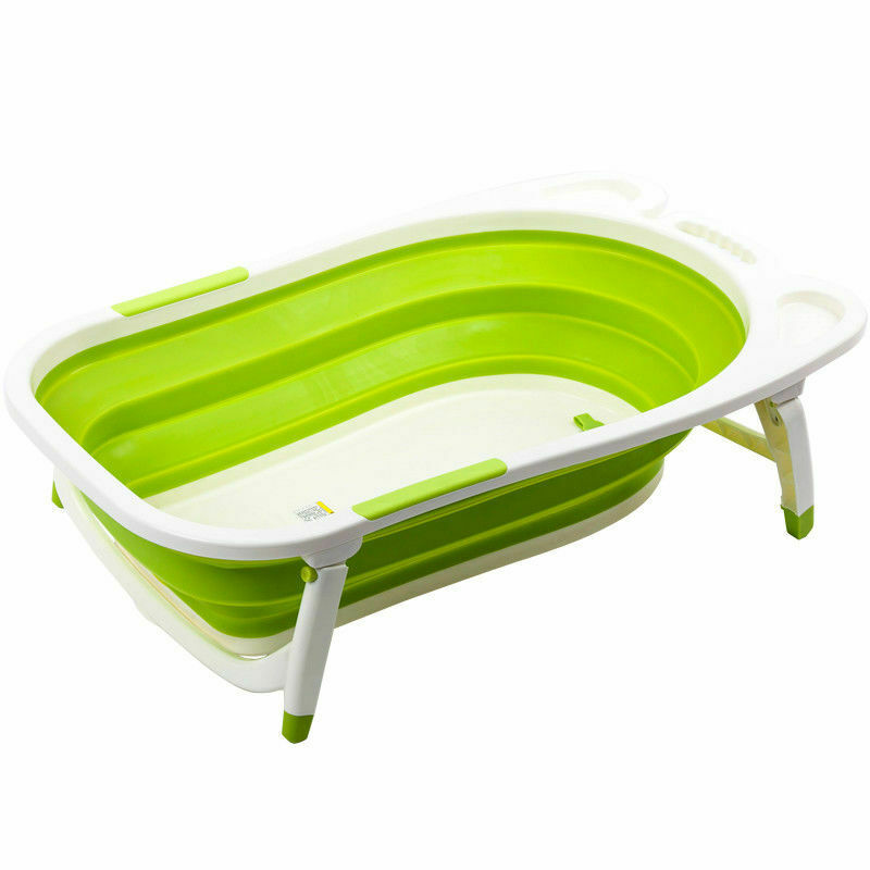 Portable folding baby bathtub, color: Green