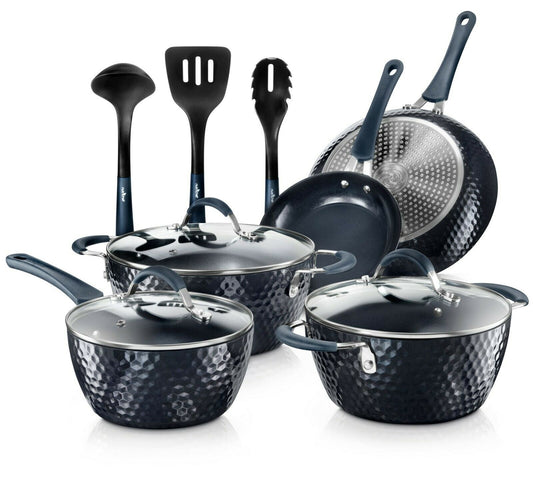 11-Piece Nonstick Cookware Set, Pots and Pans, Aluminum