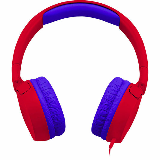 JR300 Wired Volume Limited Headphones for Kids - Spider Red