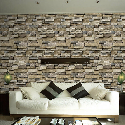 3D Stone Wallpaper Self-Adhesive Brick Waterproof