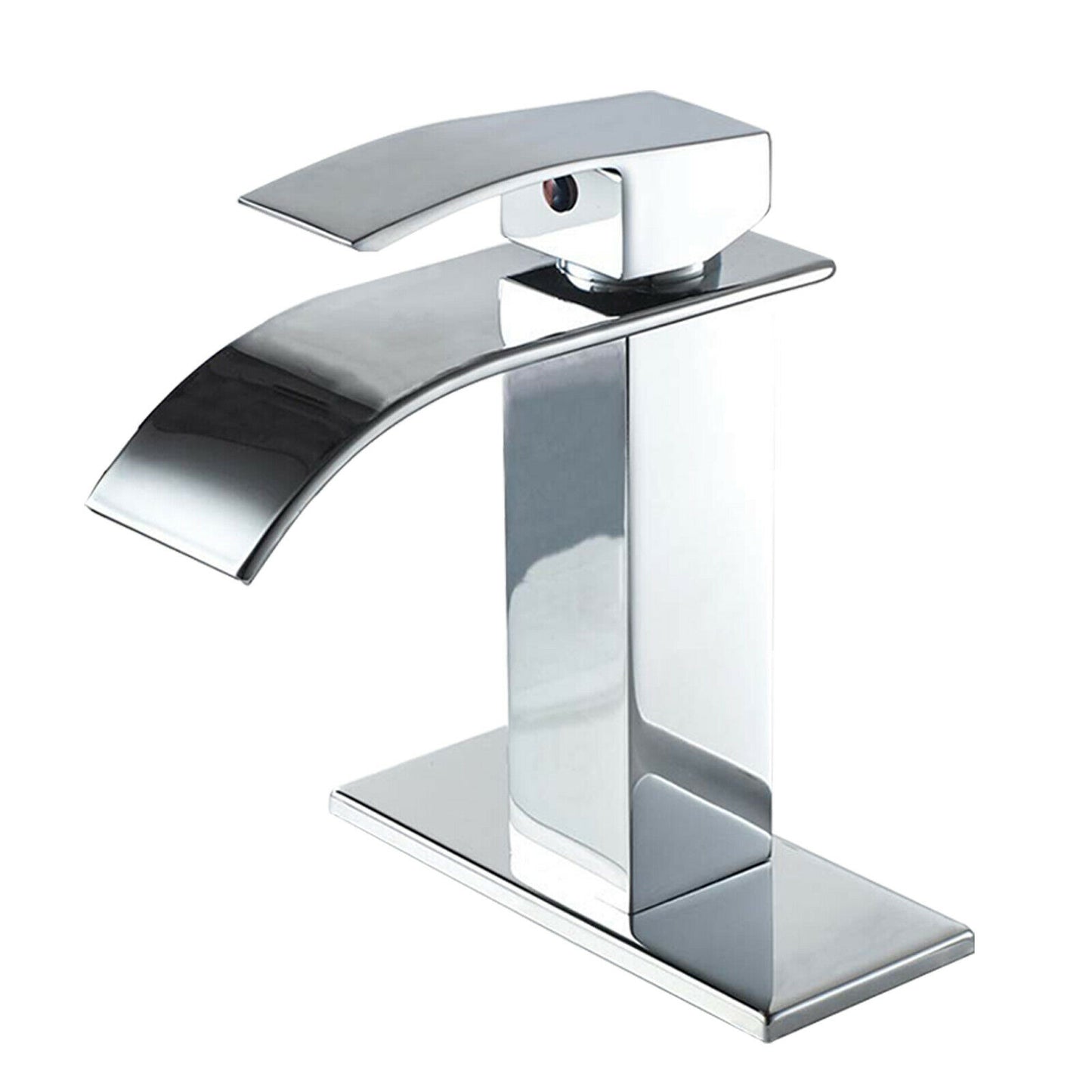 Single Handle Hole Vanity Mixer Faucets with Cover, chrome