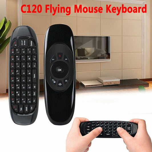 Remote control with wireless keyboard