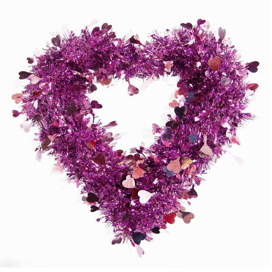 Valentine's Day Wreath, Color: Purple