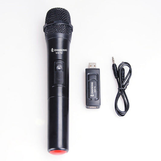 Wireless microphone with receiver