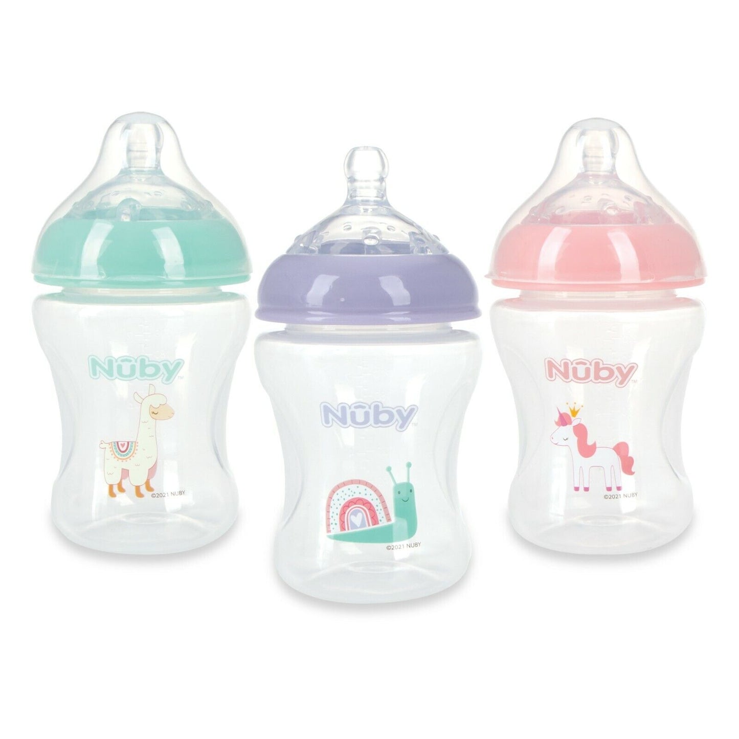 3-pack of baby bottles, Size: 8 oz/240 ml, Model: Girls