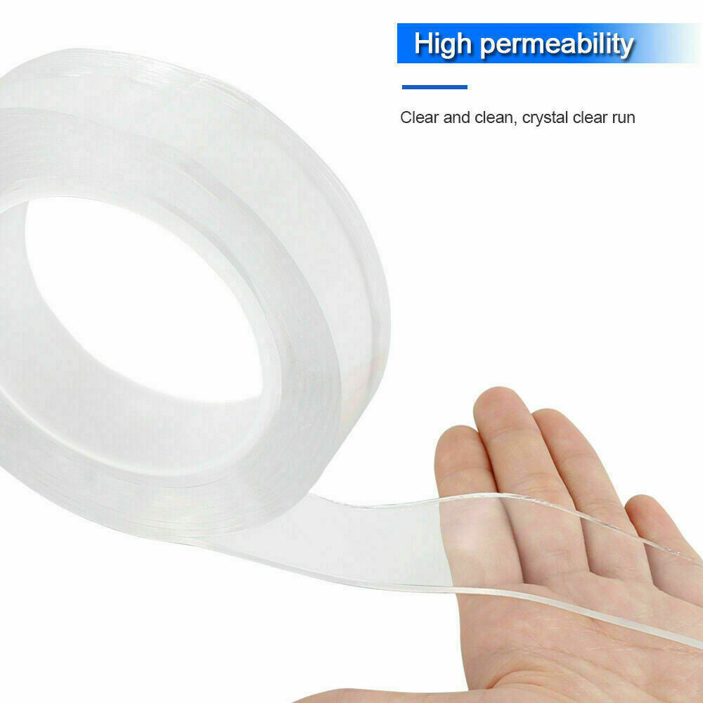 6 rolls of double-sided adhesive removable mounting tape