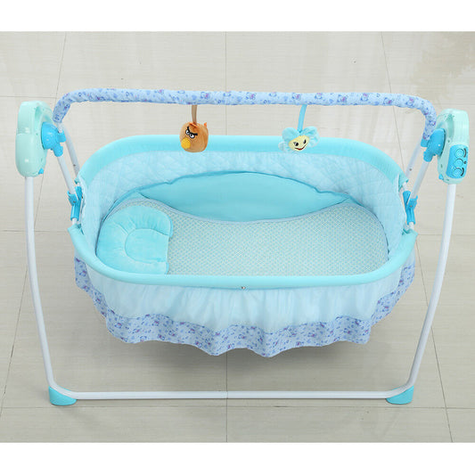 Automatic electric baby swing, (Blue)