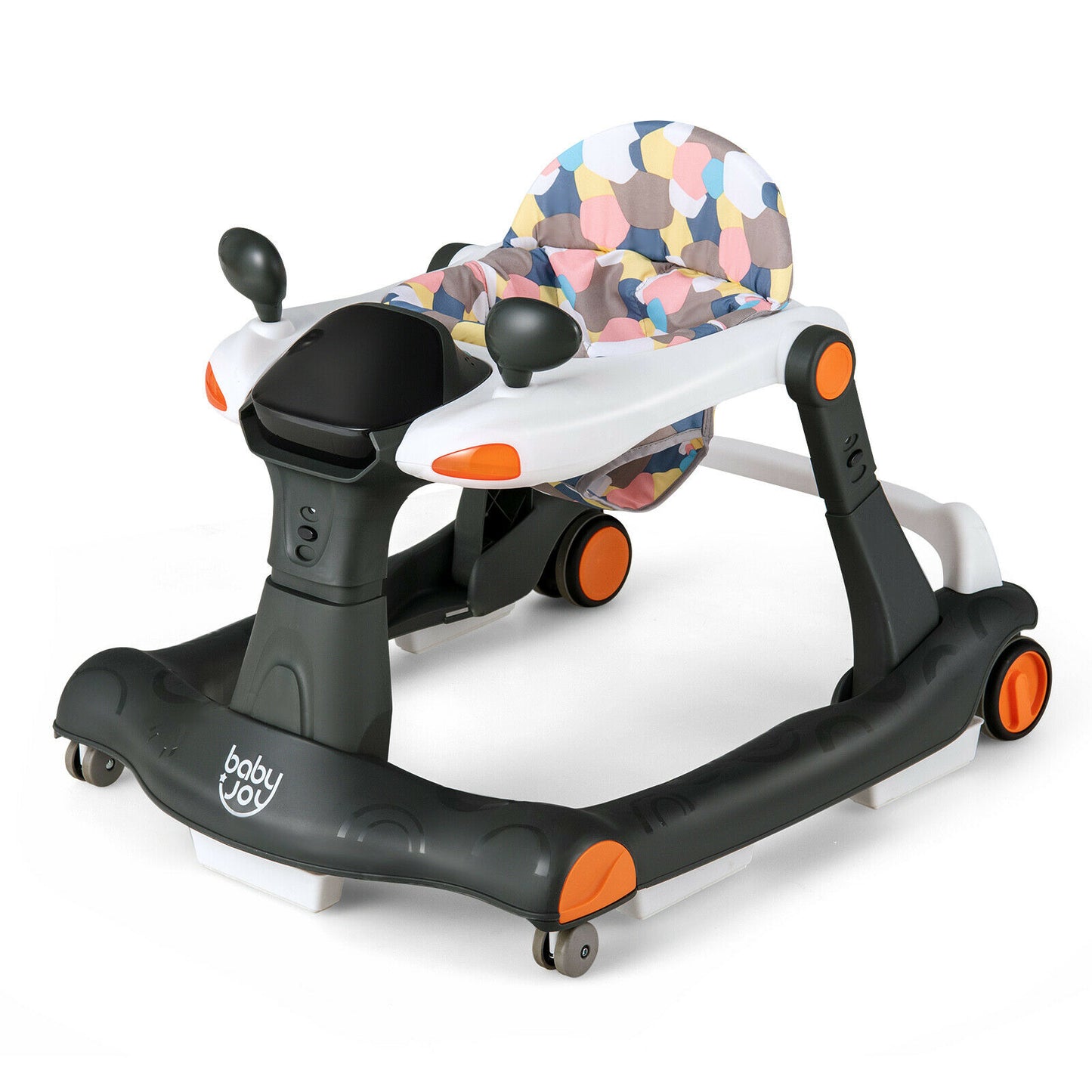 2-in-1 Foldable Baby Activity Walker with Adjustable Height