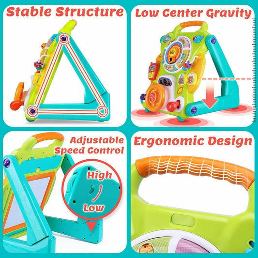 Baby learning walker with fun musical toy