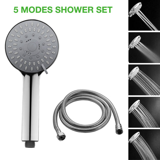 Handheld Shower Head, High Pressure Filtration (Color: Silver #3)