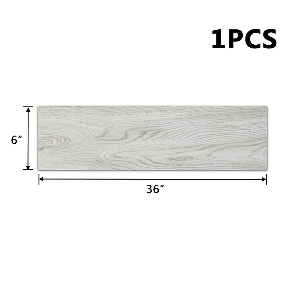 36 Pcs Self Adhesive PVC Vinyl Flooring Planks, Color:Beige