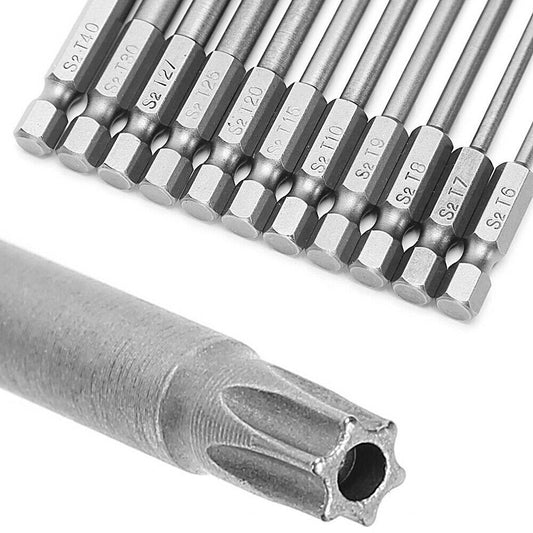 11x hexagon safety magnetic head screwdriver bit set