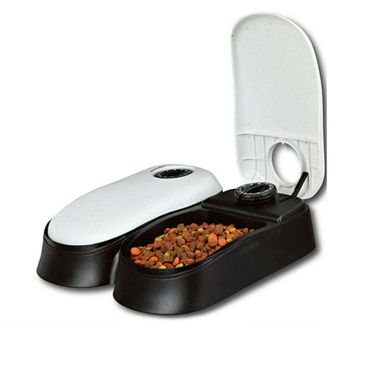 2pcs automatic pet food dispenser with timer