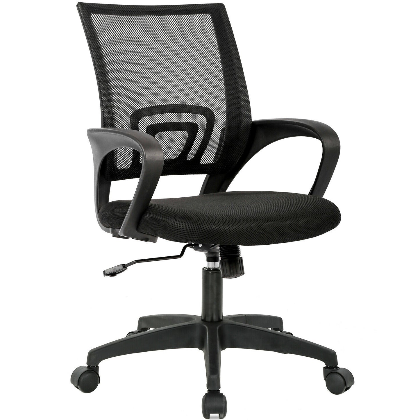 Office chair with backrest, color: black