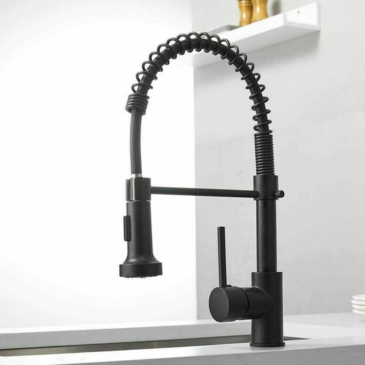 Kitchen Sink Faucet Spring Pull Out Sprayer Mixer Tap